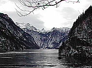 Lake Königsee in winter