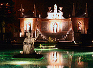 Trick fountains at castle Hellbrunn