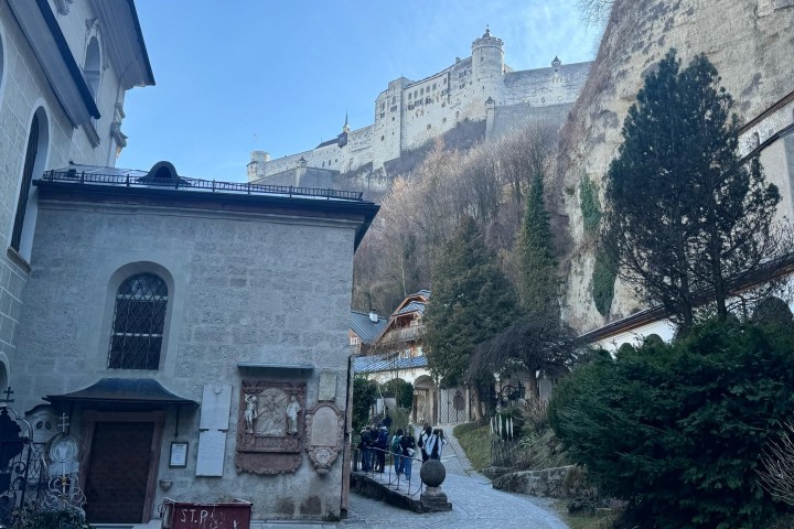 an old stone building