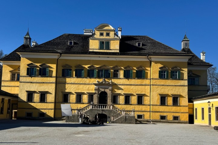 a castle on top of a building