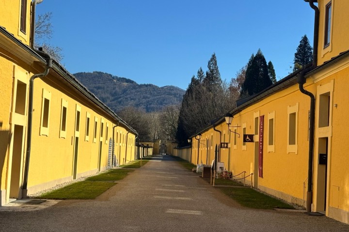 a sign on the side of a building