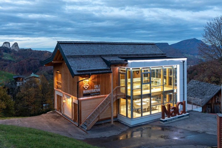 a bench in front of a house