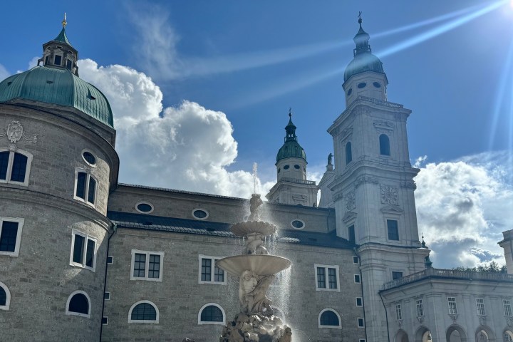 a castle on top of a building
