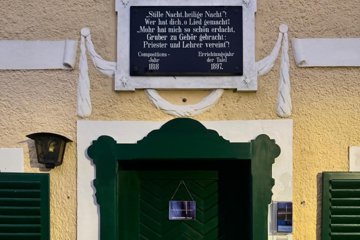 a sign on the side of a building