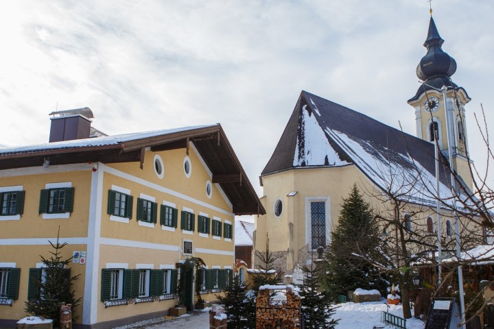 a house covered in snow