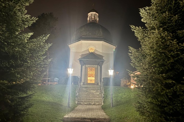 a fire hydrant on the side of a building