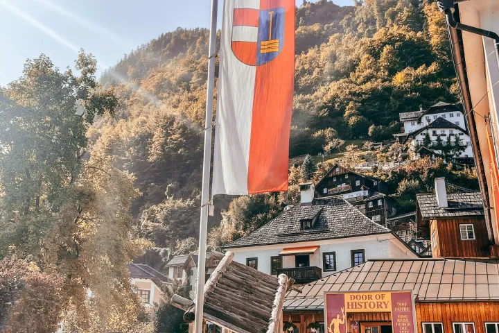 a sign on the side of a building