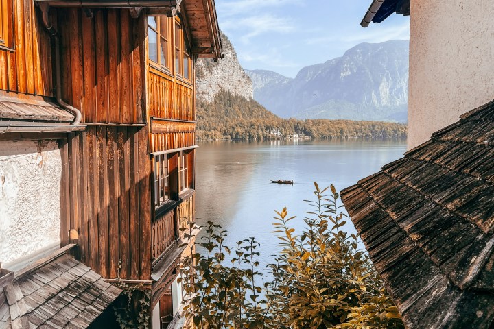 a stone bridge over water